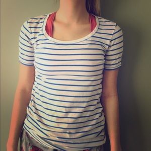 Lululemon striped fitted T-shirt